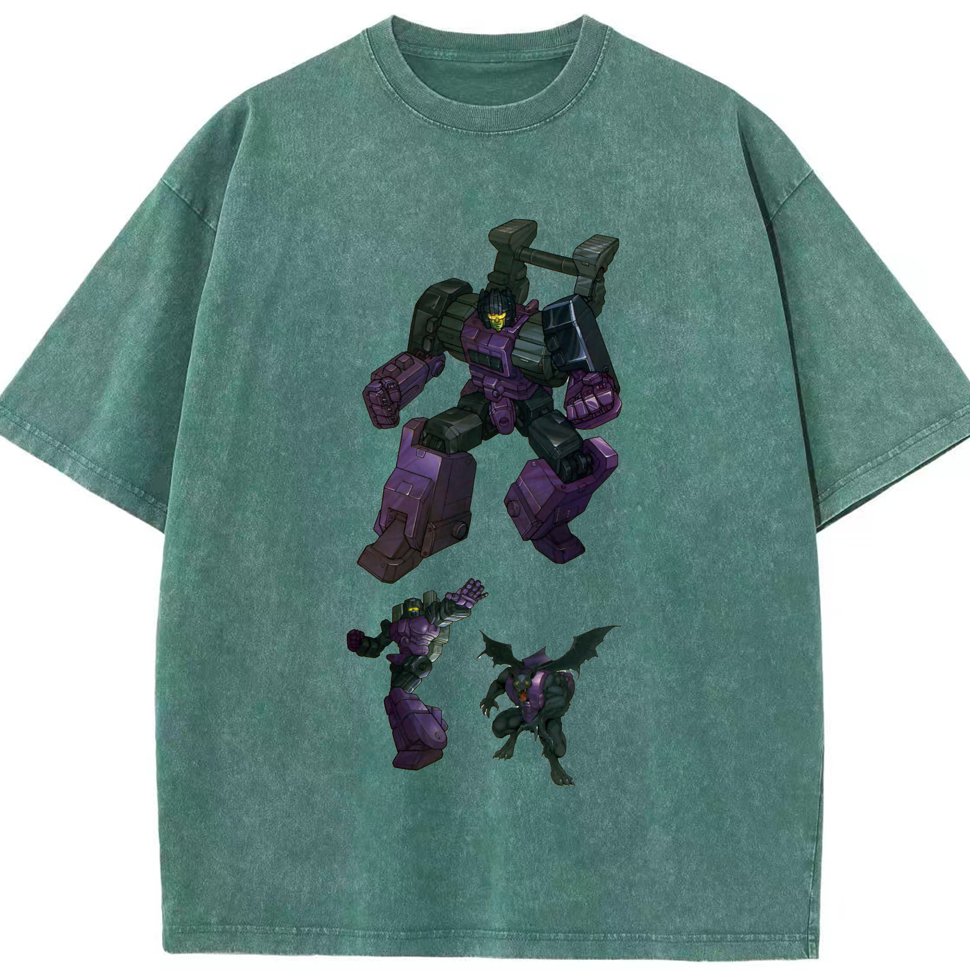 （画像用）  綿100% ヴィンテージ風 半袖Tシャツ（フロントプリント）